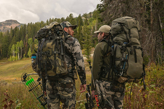 Chris and Josh testing the Roughridge Highcountry Cook System prototype in the backcountry
